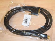 10 x HDMI to DVI Monitor Cables - 3m Length With God Connectors - New and Sealed - Ref: AC456