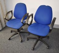 2 x Office Swivel Chairs With Armrests