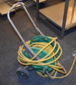 1 x Garden Hose on Mobile Reel and 2 x 5L Garden Pressure Sprayer