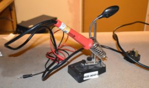 1 x Amtech Soldering Iron With Base and Lamp - 30w 230v