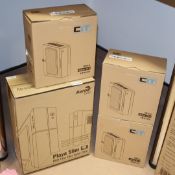 4 x Computer Cases Including 1 x Aero Cool Playa Slim RGB Tower Case and 3 x CIT Ultra Mini ITX