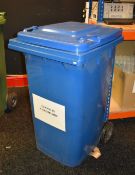 1 x Wheelie Waste Bin in Blue - 240 Litre - Previously Used Indoors Only - Good Clean Condition