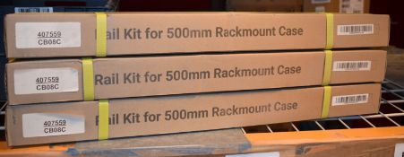 3 x Codegen RK-26 Rail Kits for 1U, 2U, 3U and 4U Rackmounts - New Boxed Stock - RRP £100