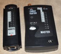 1 x BNC RJ11 RJ45 Cable Tester With Remote and Accessories