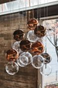 8 x CATTELAN 'Apollo' Pendant Ceiling Lamps - Original Price £3,800