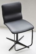1 x CATTELAN ITALIA 'Vito X' Italian Designer Adjustable Bar Stool In Black - Original Price £895.00