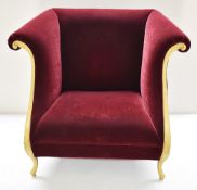 1 x CHRISTOPHER GUY Bespoke Opulent Velvet Upholstered Oversized Armchair - £4,000