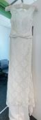 1 x LUSAN MANDONGUS 'Jordi' 100% Silk Designer Wedding Dress Bridal Gown, Featuring A Sweetheart
