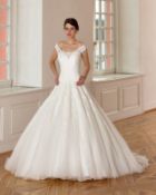 1 x DIANE LEGRAND '5229' Designer Wedding Dress Bridal Gown - Size: UK 10 - Original RRP £1,700