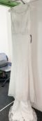 1 x LUSAN MANDONGUS 'Zafar' Designer Wedding Dress Bridal Gown - Size: UK 12 - Original RRP £3,090
