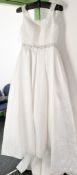 1 x LUSAN MANDONGUS 'Shaylyn' Designer Wedding Dress Bridal Gown - Size: UK 12 - Original RRP £1,300