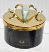 1 x Philipe Marques Luxury Red Fruit Candle With Ibex Motif On Lid