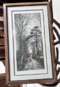 1 x FRED SLOCOMBE Etching Framed Print  