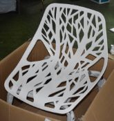 2 x LILY Chairs In White - Unused Boxed Stock - Ref: G013 G/IT - CL011 - Location: Altrincham WA14 -
