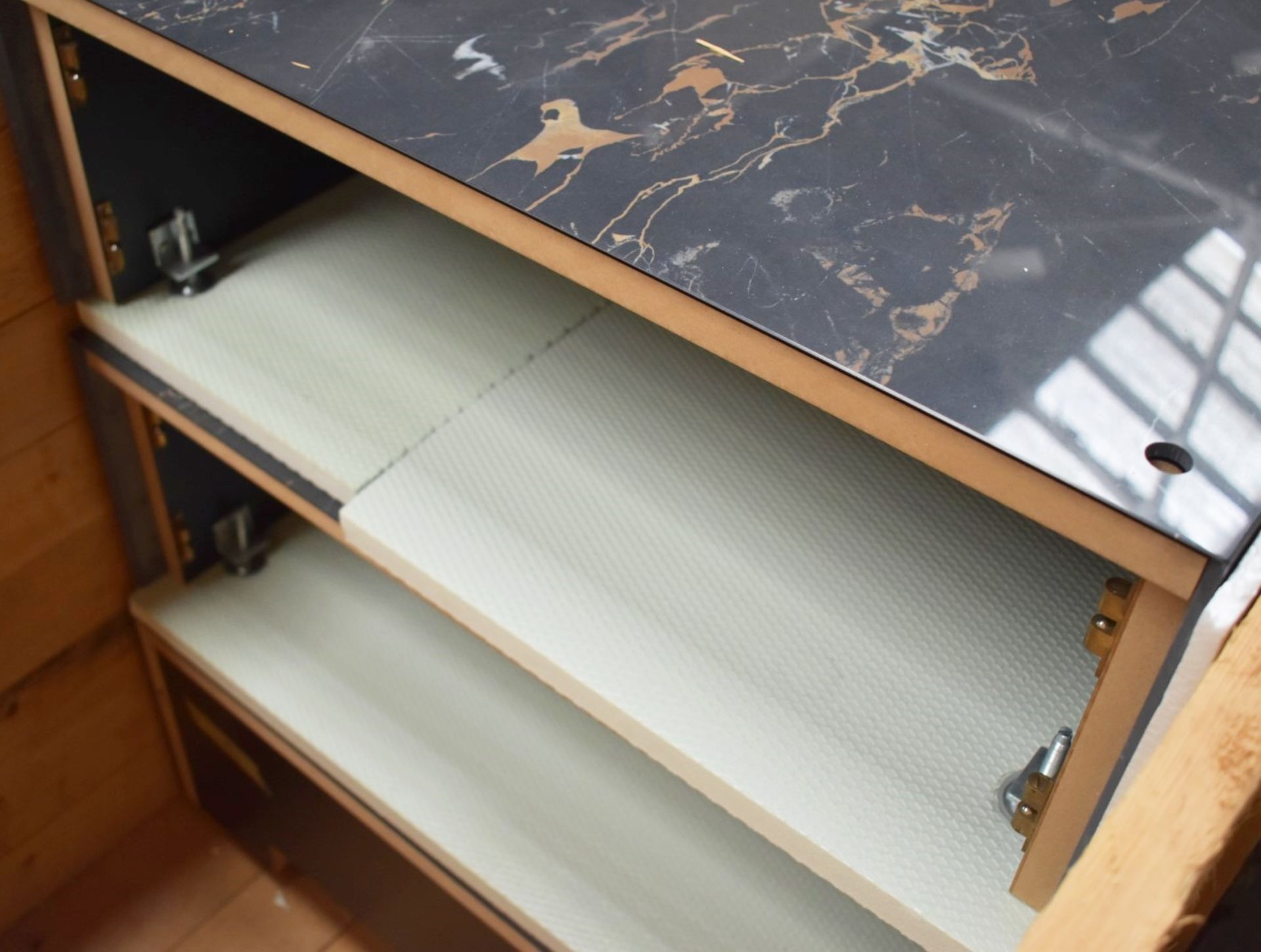 1 x Bespoke 4-Metre Wide Retail Luxury Goods Shelving Display Installation, With 3-tiers of LED - Image 6 of 18