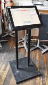 1 x Freestanding Illuminated Menu Board