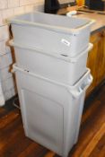 3 x Commercial Waste Bins