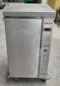 1 x Vizu Holda Stainless Steel Hot Food Holding Cabinet by Fast Food Systems - Mobile on Castors