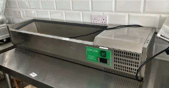 1 x Catercool Countertop Refrigerated Pizza / Salad Topper - 1200mm Wide - 240v - Ref: RVD056 -