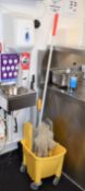 4 x Professional Mop Buckets and Mops