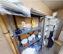 1 x Collection of Staff Lockers and Metal Shelf Unit