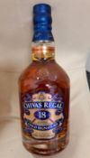 1 x Bottle of Chivas Regal 18Yo Gold Signature Blended Scotch Whiskey - Retail Price £70 - Ref: