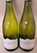 2 x Bottles of 2022 Cloudy Bay New Zealand Sauvignon Blanc - Retail Price £60 - Ref: WAS129 -