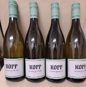 4 x Bottles of 2017 Kopp Weissburgunder - Retail Price £60 - Ref: WAS121 - CL866 - Location: Essex