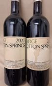 2 x Bottles of 2020 Ridge Vineyards Lytton Springs - Retail Price £90 - Ref: WAS095 - CL866 -