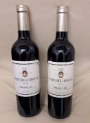 2 x Bottles of 2014 Reserve De La Comtesse Red Wine - Retail Price £90 - Ref: WAS007 - CL866 -