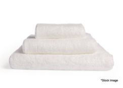 1 x UCHINO Horizontal Ridge Pile Bath Towel 70X140cm In White - Original RRP £81.95 - Ref: 7395405/