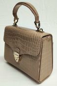 1 x ASPINAL OF LONDON Mayfair Midi Bag In Small Croc Pattern - Boxed - Original RRP £595 - Ref: