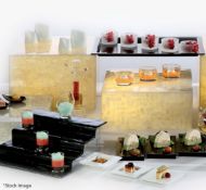 Pair Of ZIEHER 'Pearl' Premium Display Stands Plinth Platforms - Dimensions: 38x38xH16cm - Ref: