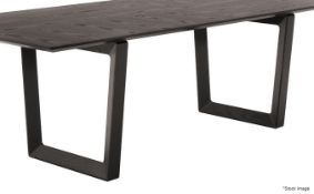 2 x POLTRONA FRAU 'BOLERO' Stylish Wooden Dining Table Legs (No Top) - Unused Boxed Stock