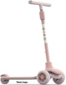 1 x BIRD Birdie Kids 3-Wheel Scooter In Electric Rose Pink - New/Boxed - Original RRP £130 - Ref: