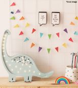 1 x LITTLE LIGHTS Diplodocus Dino Lamp In Prehistoric Blue - Boxed - Original RRP £139 - Ref:
