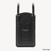 1 x ASPINAL OF LONDON - London Phone Case In Black Pebble - Original RRP £85 - Ref: 7155439/HJL473/