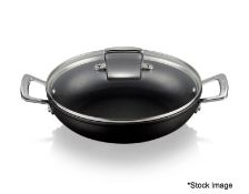 1 x LE CREUSET Toughened Non-Stick Shallow Casserole - 26cm - Original RRP £165.00