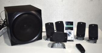 1 x Logitech Z-5500 Digital 5.1 THX Speaker System with Remote, Subwoofer, Speakers & Control Unit