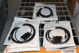 13 x Various USB C Monitor Adaptors Including USB C to DVI, USB C to Mini Displayport and USB C to