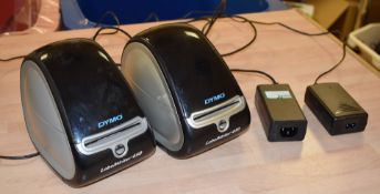 2 x Dymo LabelWriter Thermal Address Printers With Power Supplies