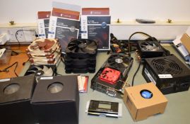 1 x Assorted Job Lot - Includes Noctua Case Fans, SSD Drives, Fractual Design PSU, Intel and AMD