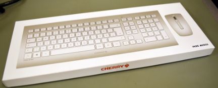 1 x Cherry DW8000 Ultra Flat Wireless Keyboard and Mouse Set - RRP £60 - Unused Boxed Stock