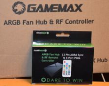 13 x GameMax ARGB PC Case Fan Hubs with RF Remote Controllers - New Boxed Stock - RRP £182