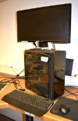 1 x Desktop Computer Featuring an Intel i7-3770 Processor, 8GB Ram, 256GB SSD, GT710 Graphics Card