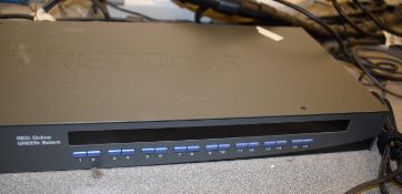 1 x TRENDnet TK-1603A USB/PS/ 2 KVM Switch With Cables, Keyboard and Mouse - RRP £449