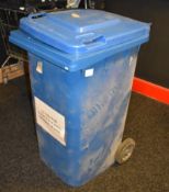 1 x Wheelie Waste Bin in Blue - 240 Litre - Previously Used Indoors Only - Good Clean Condition