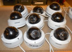 9 x Hikvision Pro EasyIP 3.0 HD PoE Dome IP 4MP CCTV Surveillance Cameras With 2.8mm Lens & 30m