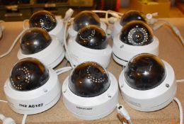 9 x Hikvision Pro EasyIP 3.0 HD PoE Dome IP 4MP CCTV Surveillance Cameras With 2.8mm Lens & 30m