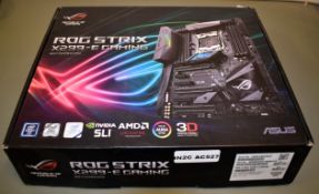1 x Asus ROG Strix X299-E Gaming Motherboard - Boxed With Accessories - Used For Testing